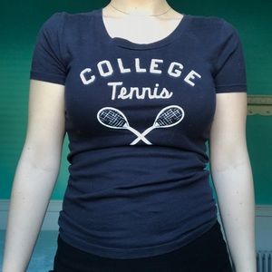 Abercrombie & Fitch navy blue tee